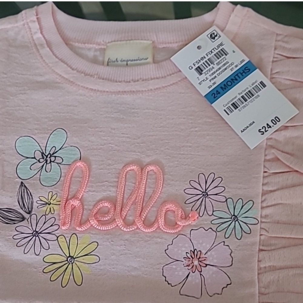 NWT Ruffle Sleeve Kids Top ❤️ - Picture 4 of 4